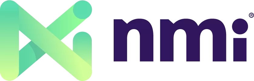 NMI logo featuring a green abstract icon next to the brand name in bold dark purple text.