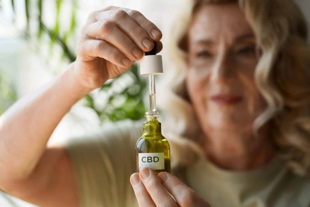close-up-woman-using-cbd-oil