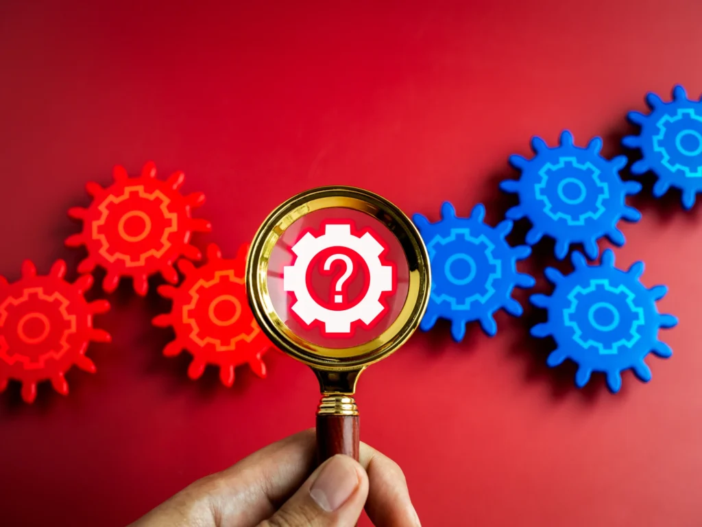 digital-gear-icon-wheel-with-question-mark-symbols