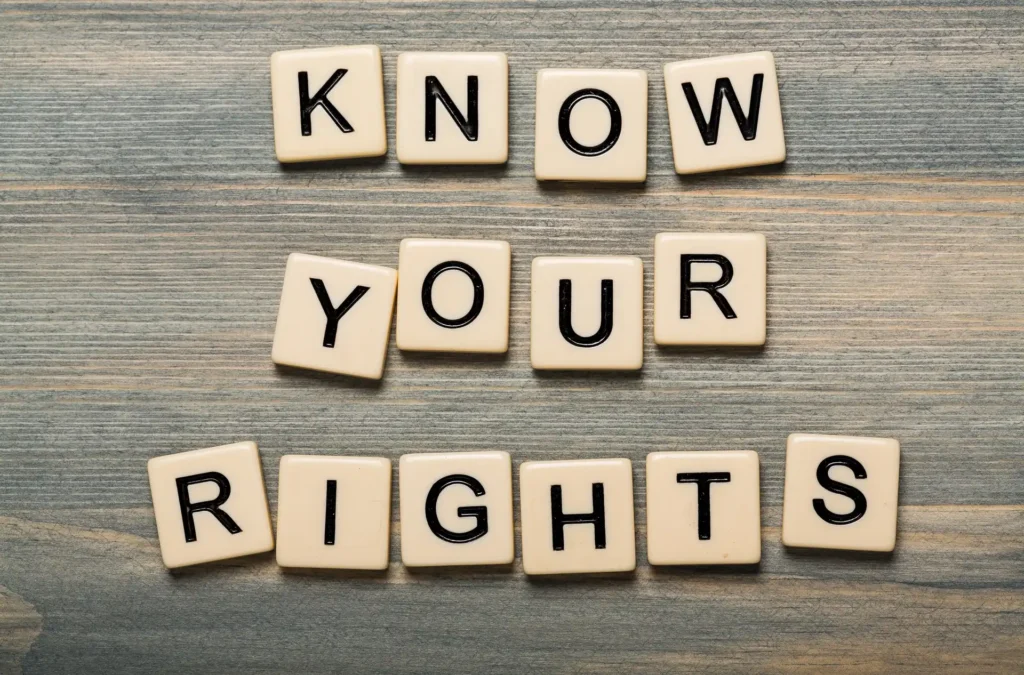 know-your-rights-sign-with-wooden-cubes-background